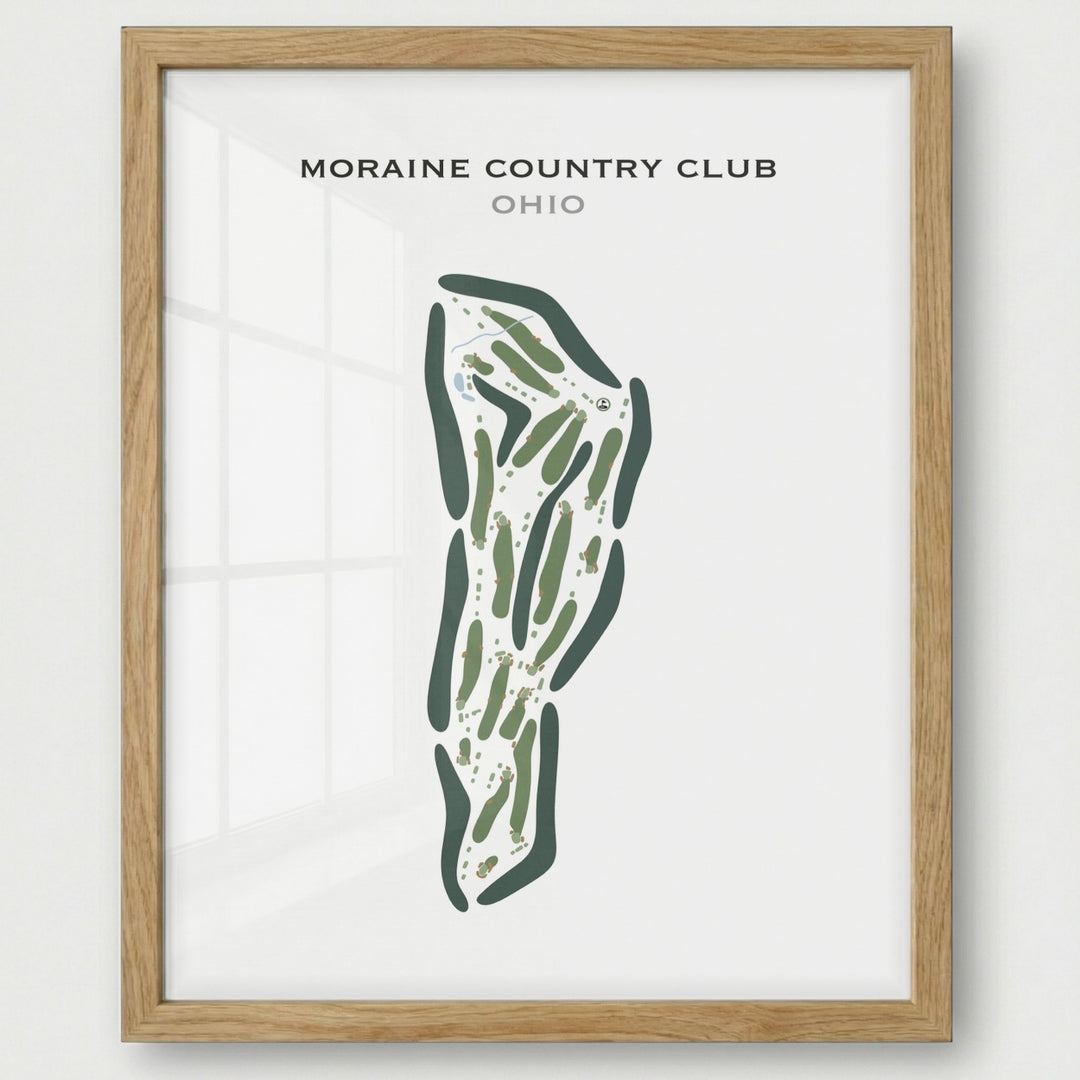 Moraine Country Club, Ohio - Printed Golf Courses