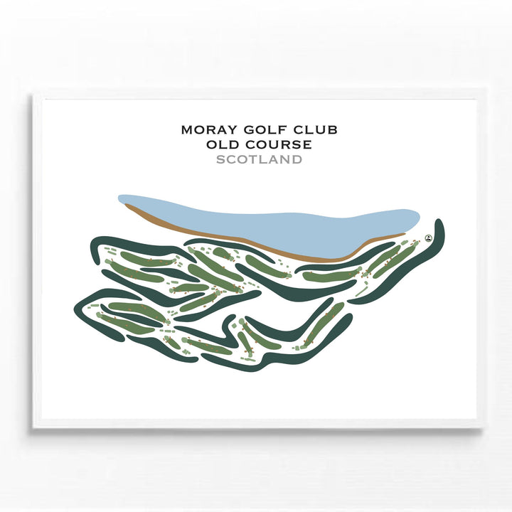 Moray Golf Club Old Course, Scotland - Printed Golf Courses