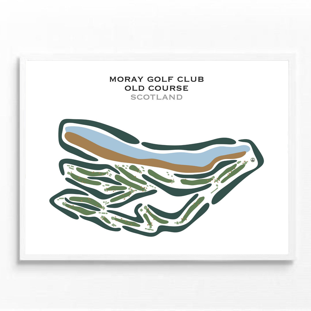 Moray Golf Club Old Course, Scotland - Printed Golf Courses