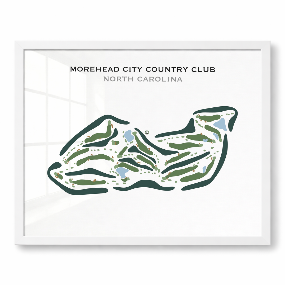 Morehead City Country Club, North Carolina - Printed Golf Course
