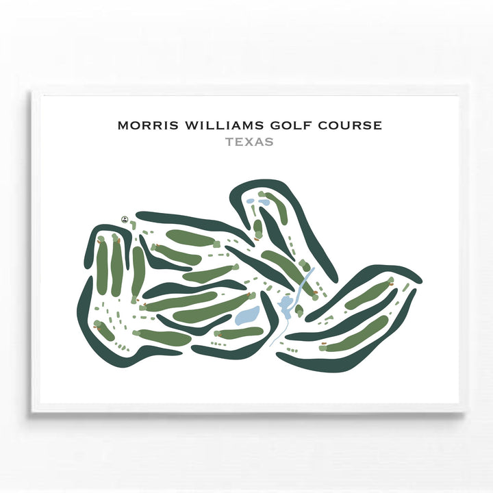 Morris Williams Golf Course, Texas - Printed Golf Courses