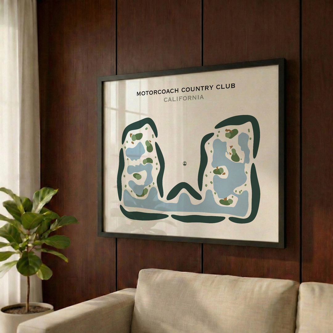 Motorcoach Country Club, California - Printed Golf Courses