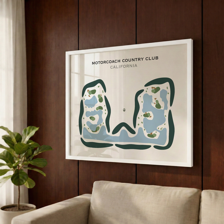 Motorcoach Country Club, California - Printed Golf Courses