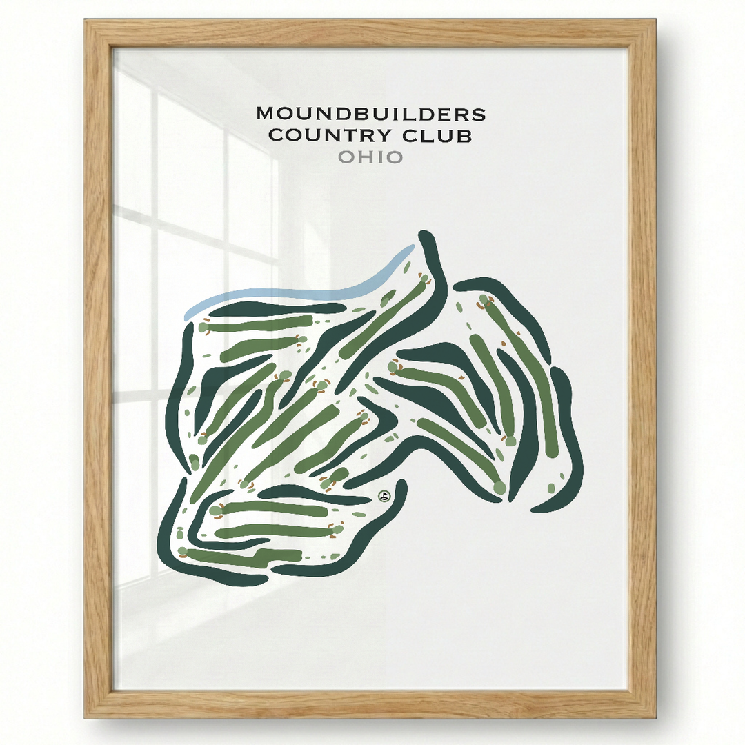Moundbuilders Country Club, Ohio - Printed Golf Courses