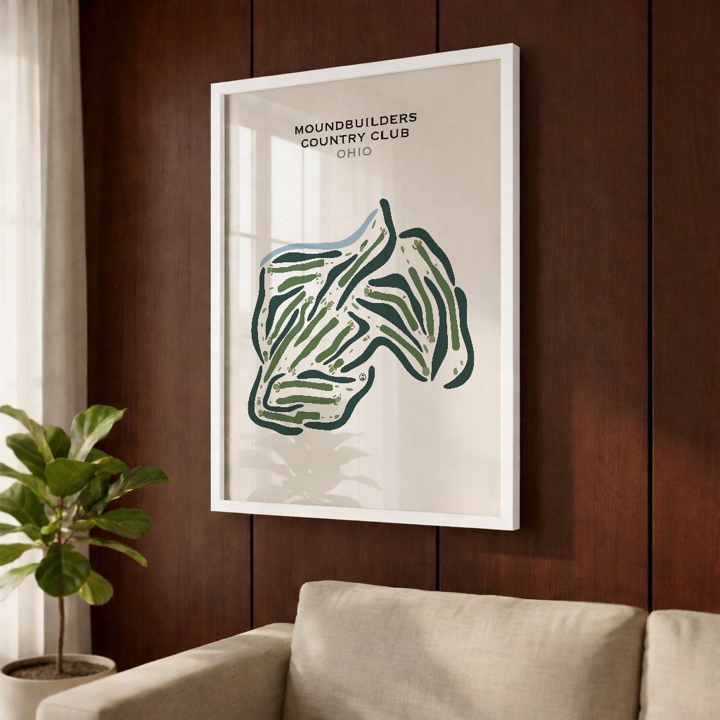 Moundbuilders Country Club, Ohio - Printed Golf Courses