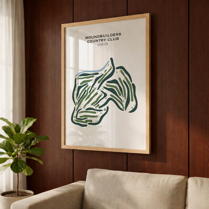 Moundbuilders Country Club, Ohio - Printed Golf Courses