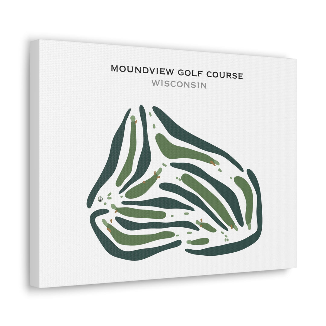 MoundView Golf Course, Wisconsin - Printed Golf Courses