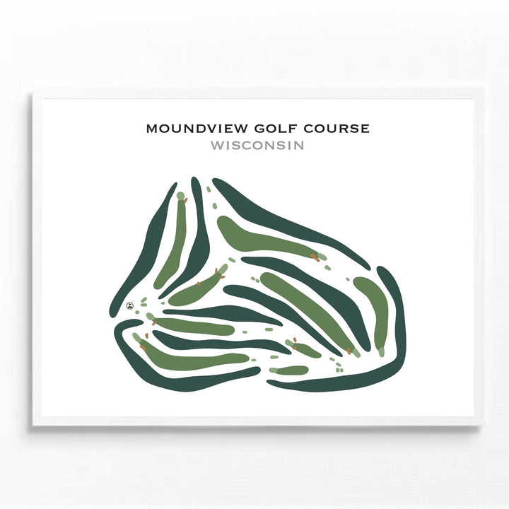 MoundView Golf Course, Wisconsin - Printed Golf Courses