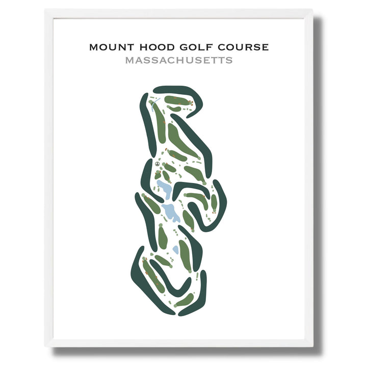 Mount Hood Golf Course, Massachusetts - Printed Golf Courses