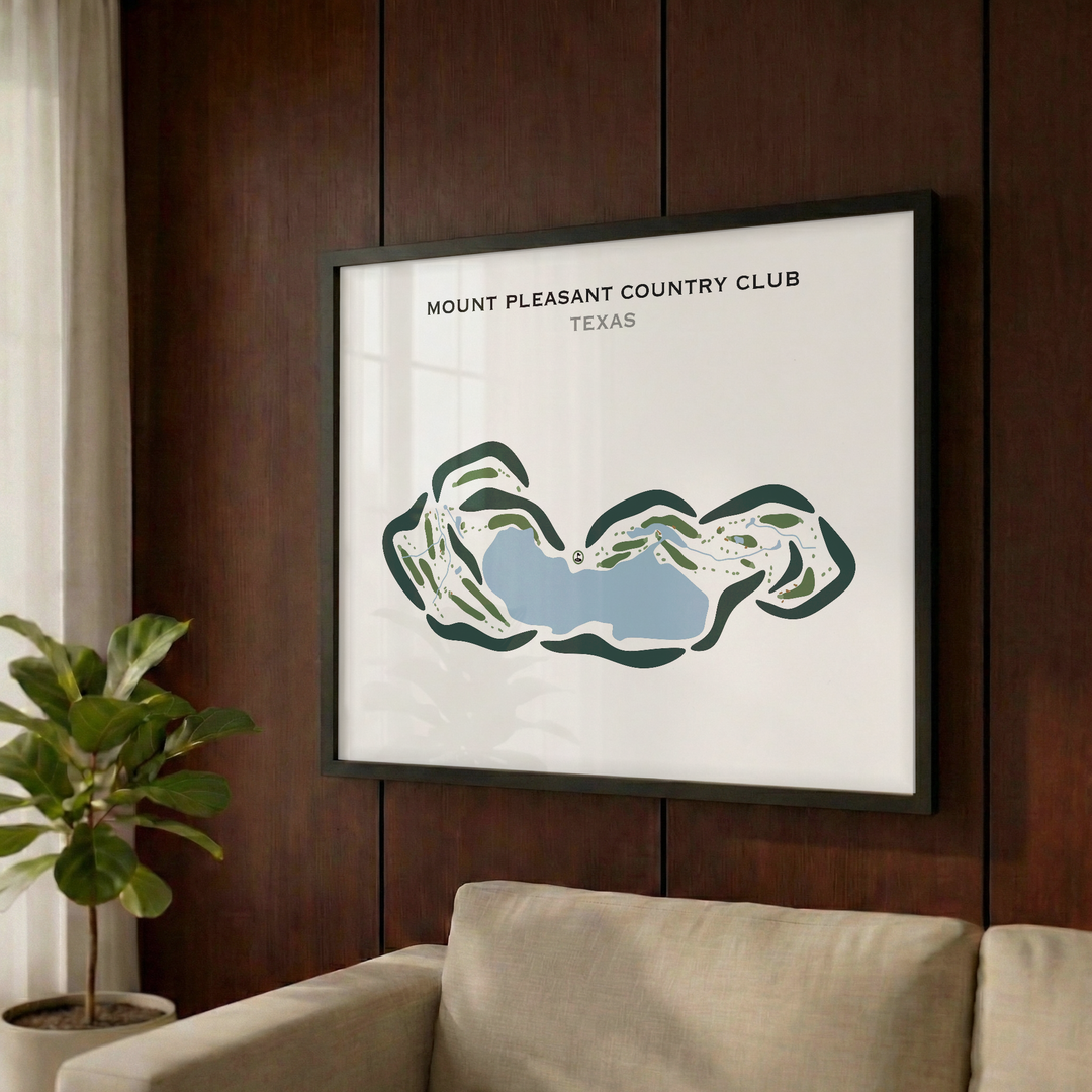 Mount Pleasant Country Club, Texas - Printed Golf Courses