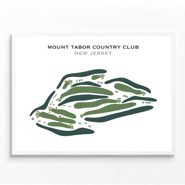 Mount Tabor Country Club, New Jersey - Printed Golf Course