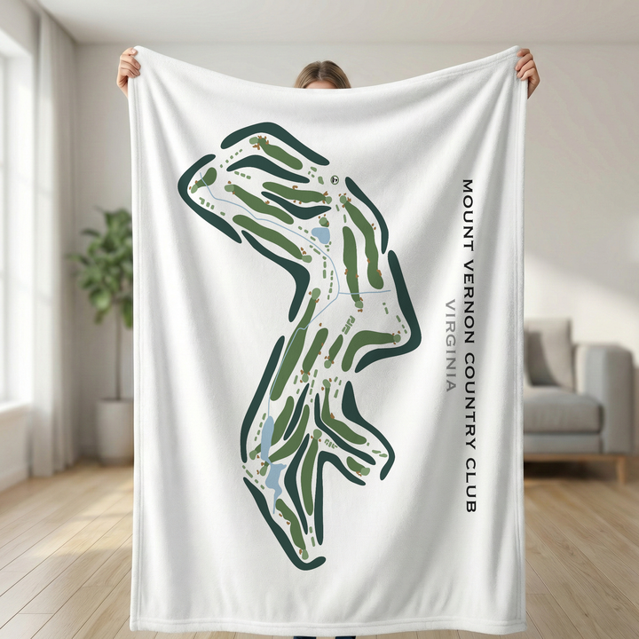 Mount Vernon Country Club, Virginia - Printed Golf Course
