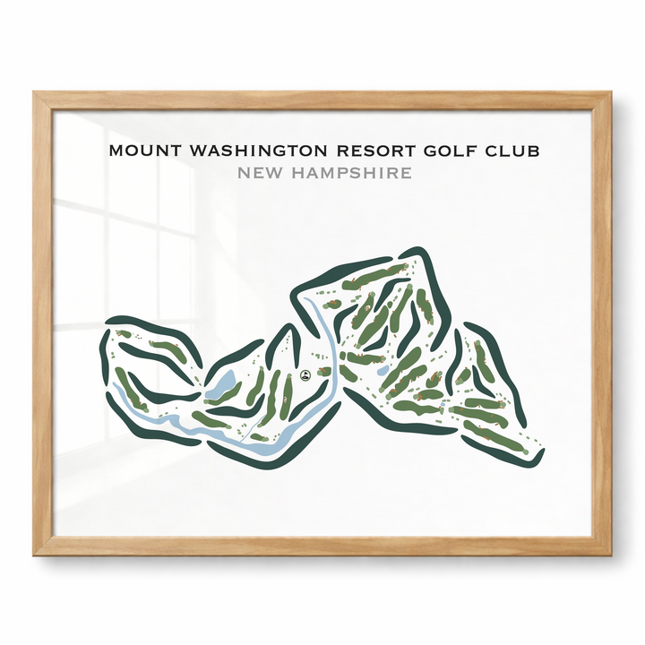 Mount Washington Resort Golf Club, New Hampshire - Printed Golf Courses