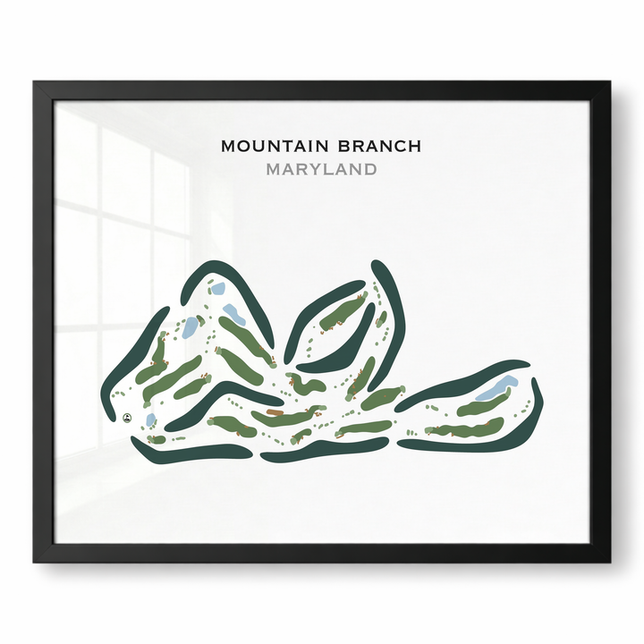 Mountain Branch, Maryland - Printed Golf Courses