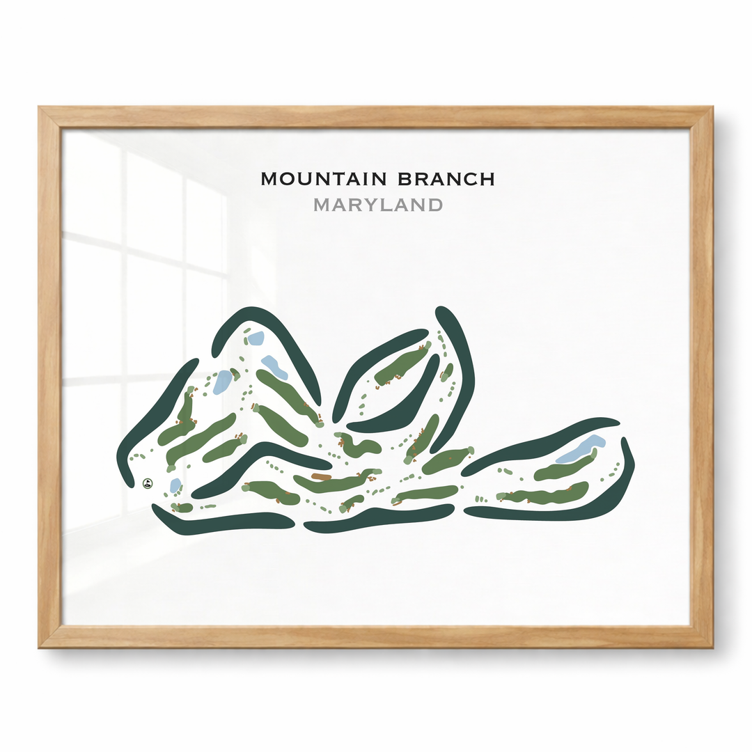 Mountain Branch, Maryland - Printed Golf Courses