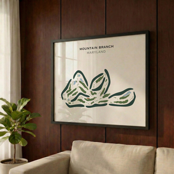 Mountain Branch, Maryland - Printed Golf Courses