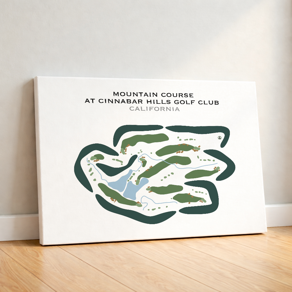 Mountain Course at Cinnabar Hills Golf Club, California - Printed Golf Courses