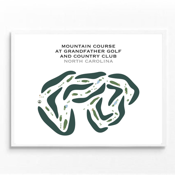 Mountain Course at Grandfather Golf and Country Club, North Carolina - Printed Golf Courses