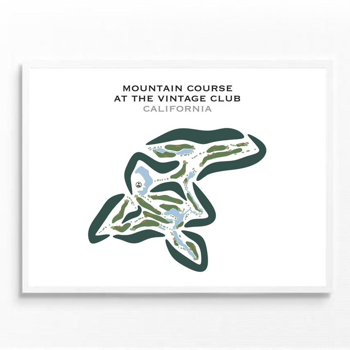 Mountain Course at The Vintage Club, California - Printed Golf Courses