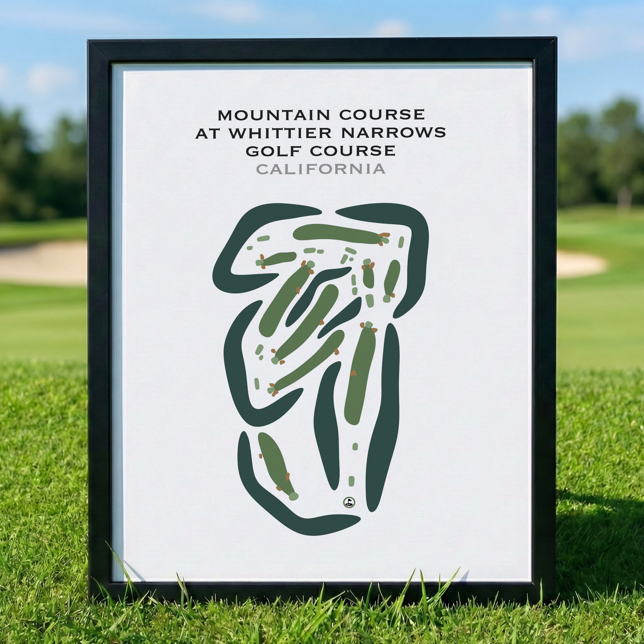 Buy the best printed golf course Mountain Course at Whittier Narrows ...