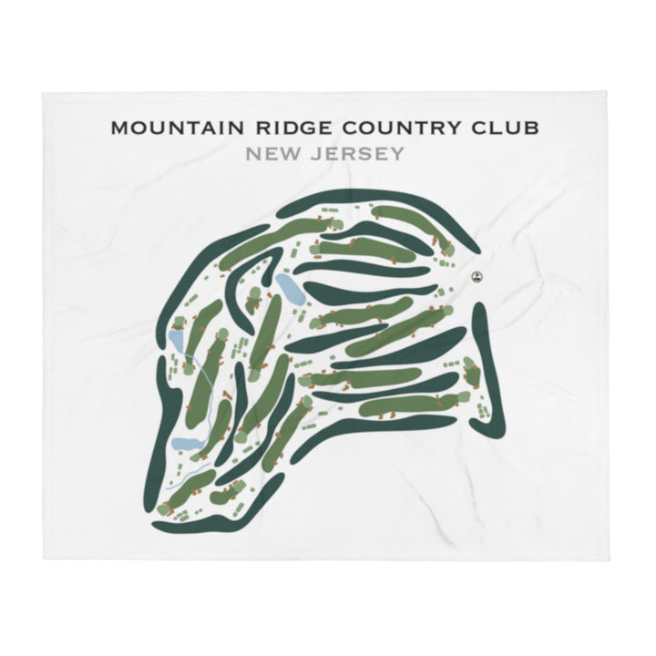 Mountain Ridge Country Club, New Jersey - Printed Golf Course