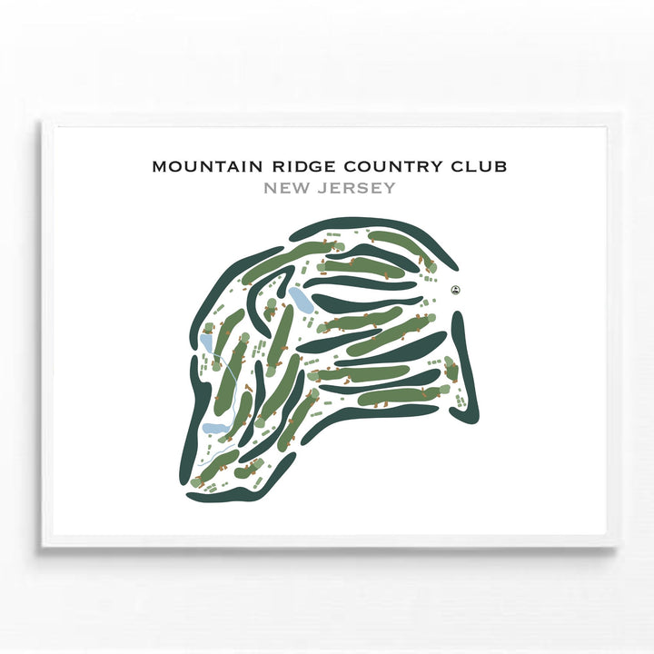 Mountain Ridge Country Club, New Jersey - Printed Golf Course