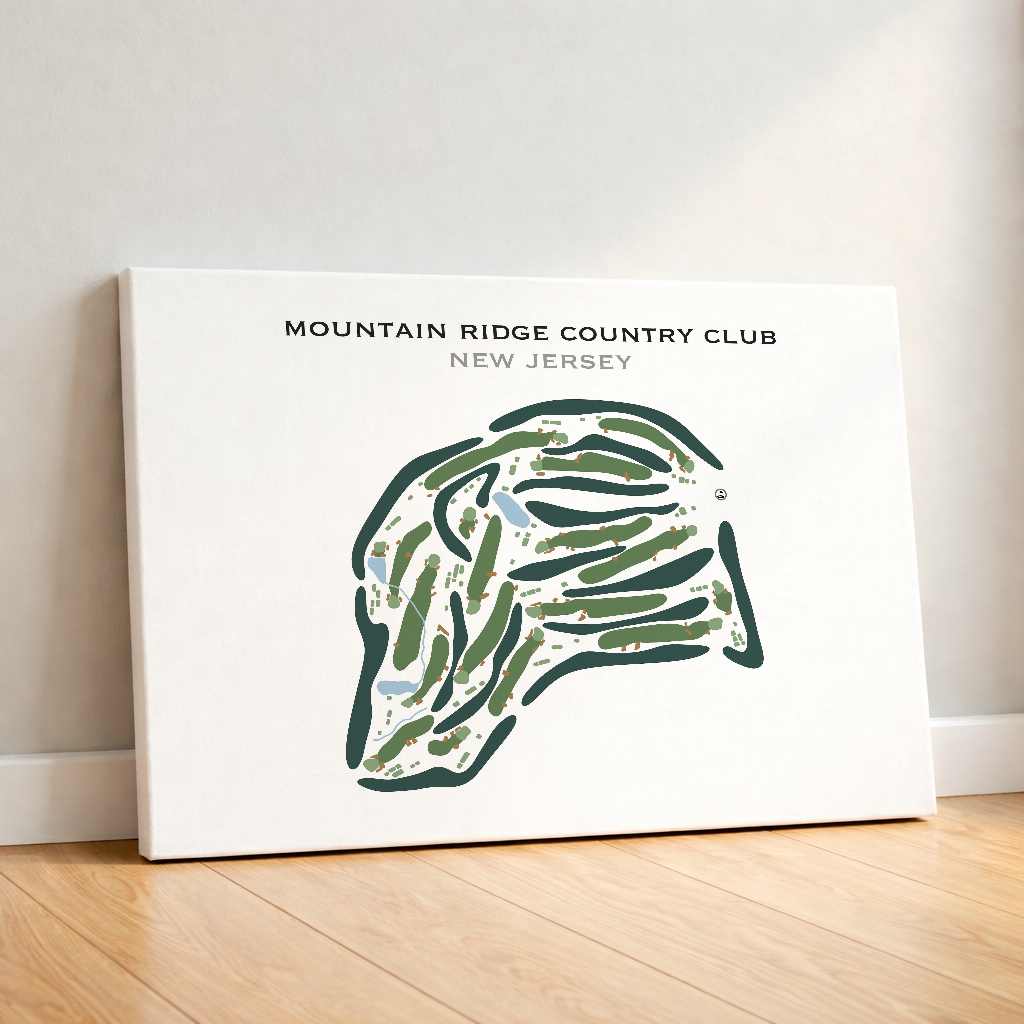 Mountain Ridge Country Club, New Jersey - Printed Golf Course