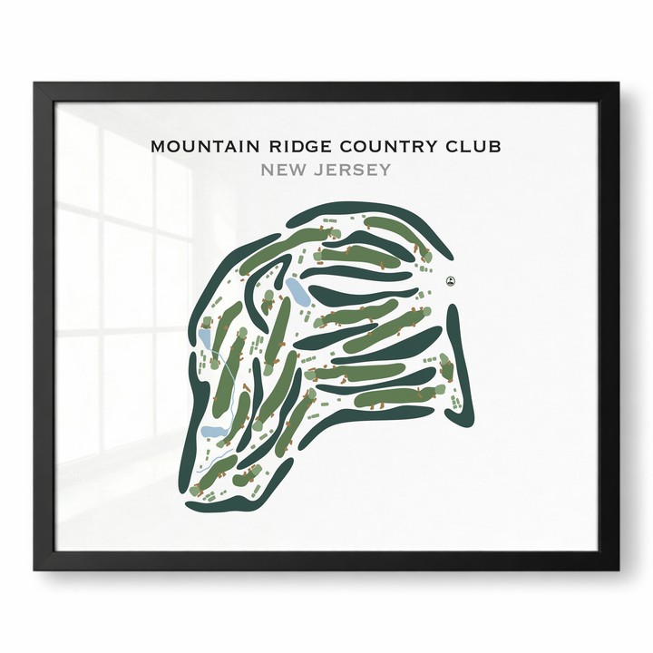 Mountain Ridge Country Club, New Jersey - Printed Golf Course