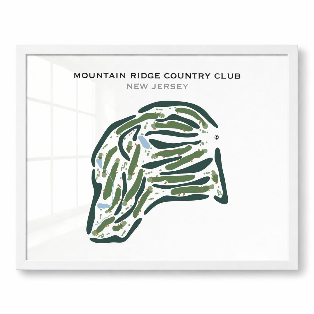 Mountain Ridge Country Club, New Jersey - Printed Golf Course