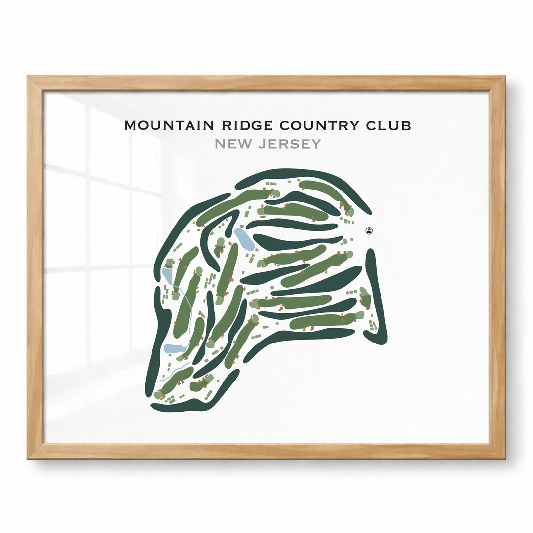 Mountain Ridge Country Club, New Jersey - Printed Golf Course