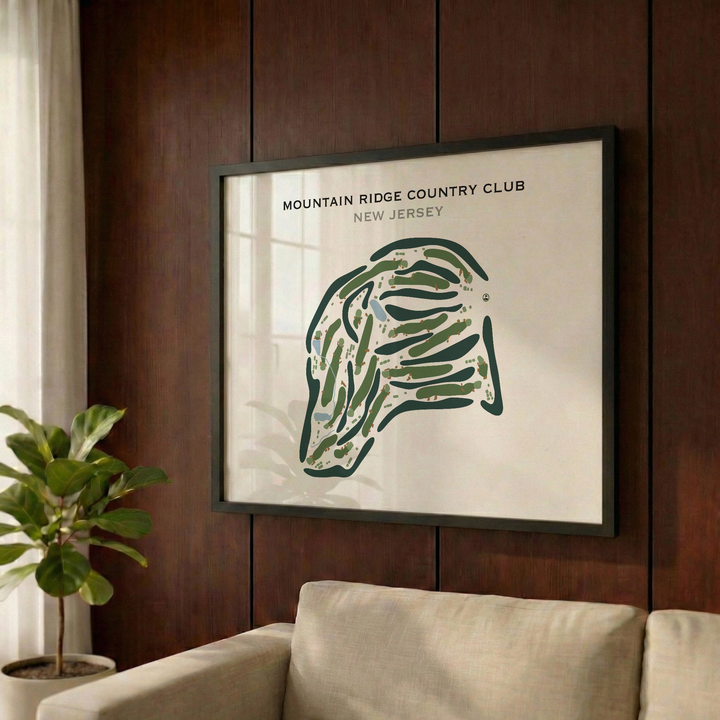 Mountain Ridge Country Club, New Jersey - Printed Golf Course