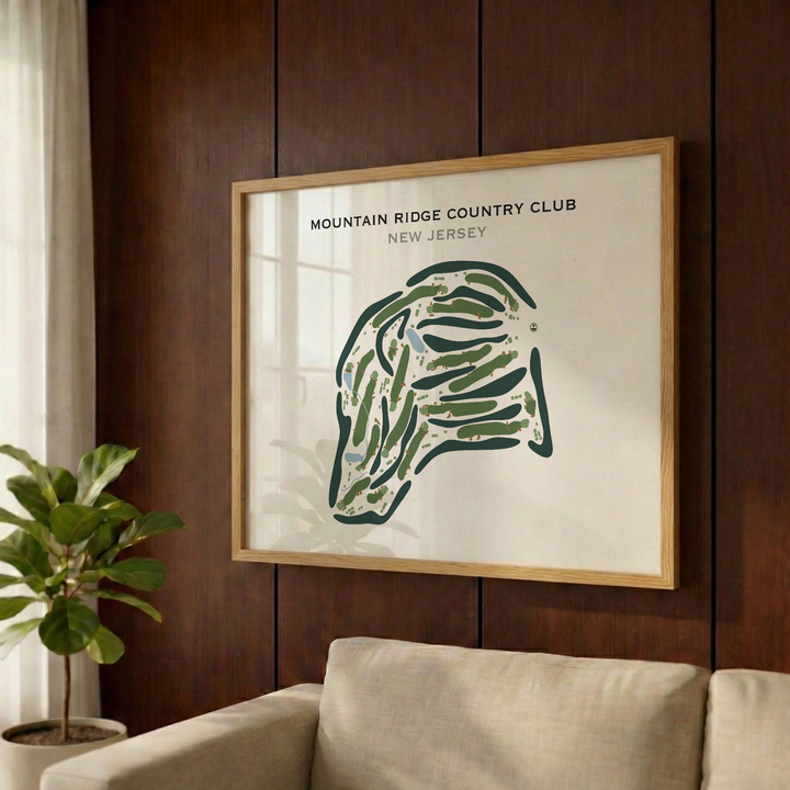 Mountain Ridge Country Club, New Jersey - Printed Golf Course
