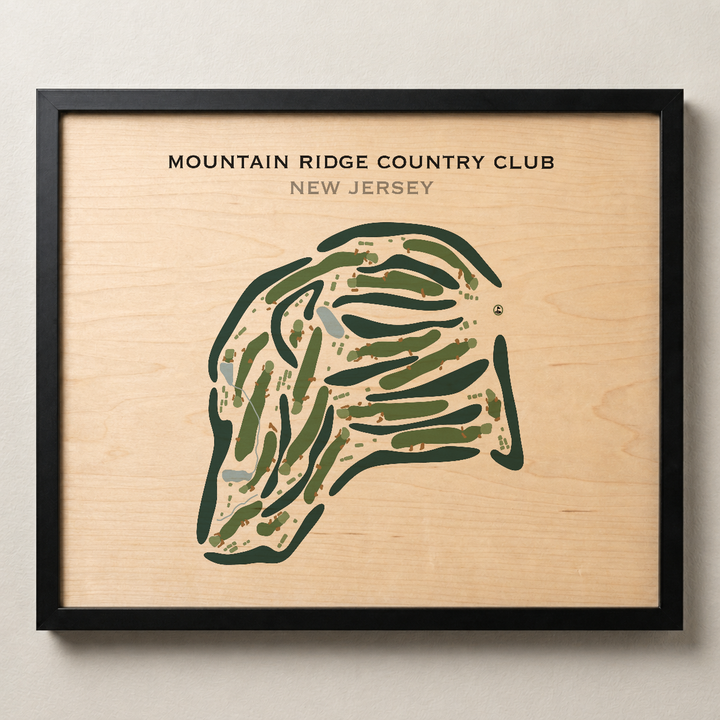 Mountain Ridge Country Club, New Jersey - Printed Golf Course