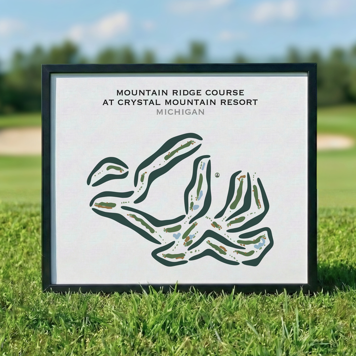 Mountain Ridge Course at Crystal Mountain Resort, Michigan - Printed Golf Courses