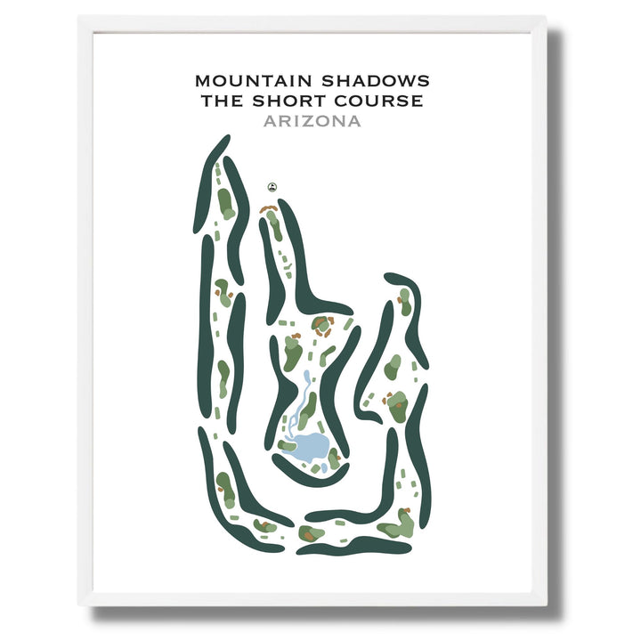 Mountain Shadows - The Short Course, Arizona - Printed Golf Courses