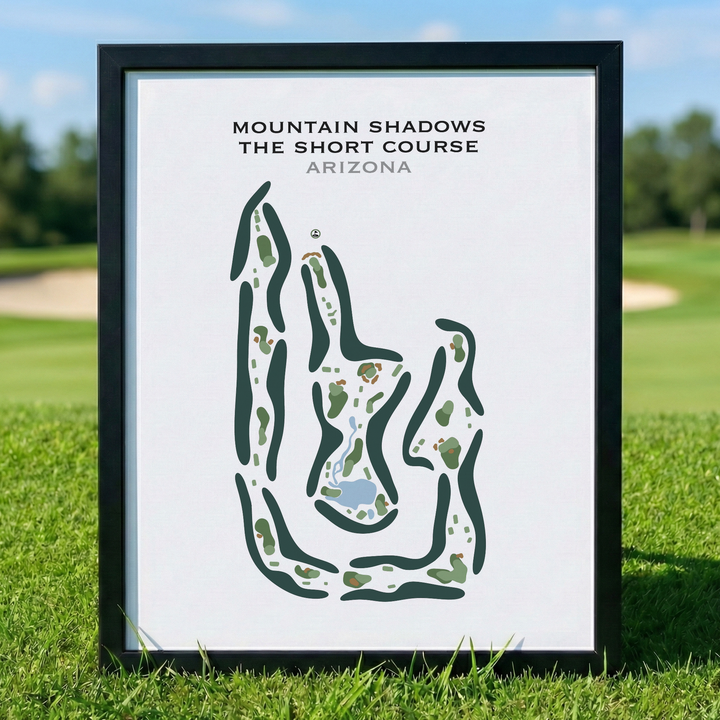 Mountain Shadows - The Short Course, Arizona - Printed Golf Courses