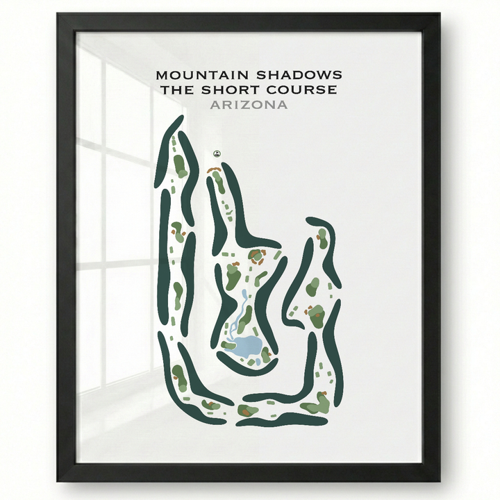 Mountain Shadows - The Short Course, Arizona - Printed Golf Courses