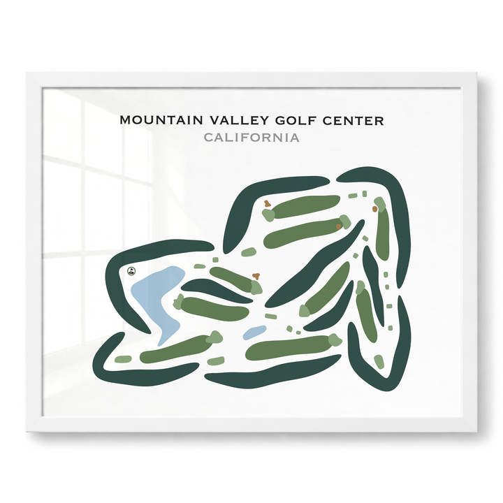 Mountain Valley Golf Center, California - Printed Golf Courses