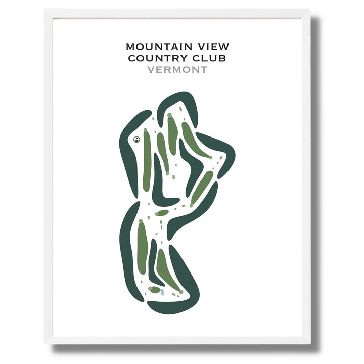 Mountain View Country Club, Vermont - Printed Golf Courses