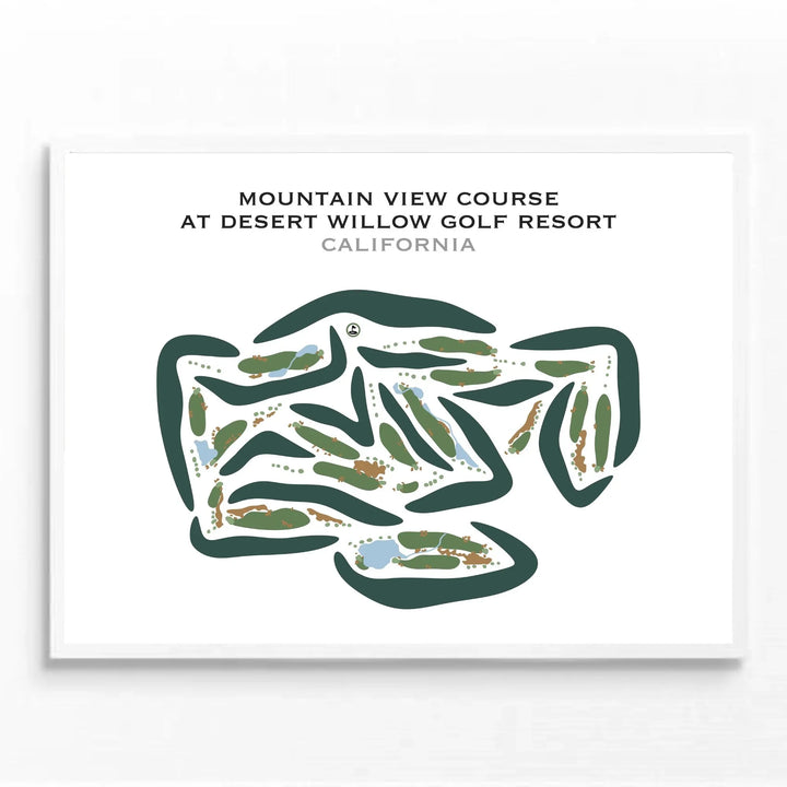 Mountain View Course at Desert Willow Golf Resort, California - Printed Golf Courses