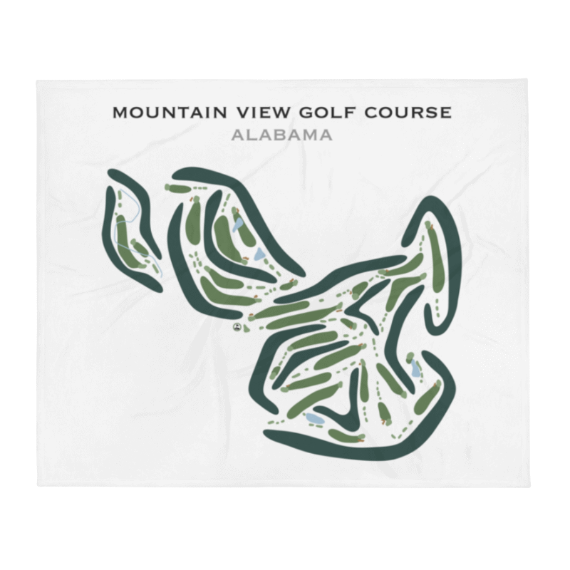 Mountain View Golf Course, Alabama - Printed Golf Courses