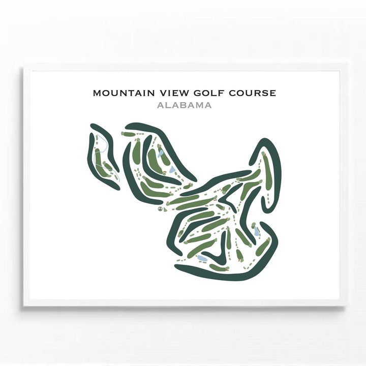 Mountain View Golf Course, Alabama - Printed Golf Courses
