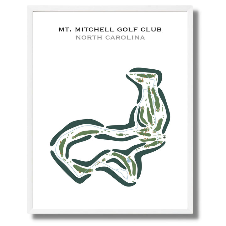 Mt Mitchell Golf Club, North Carolina - Printed Golf Courses