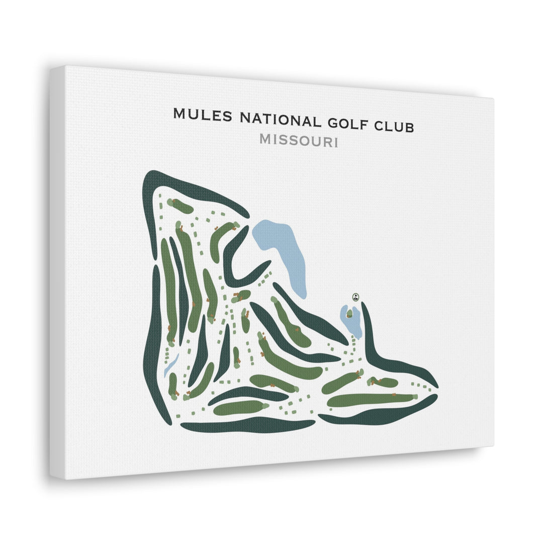 Mules National Golf Club, Missouri - Printed Golf Courses