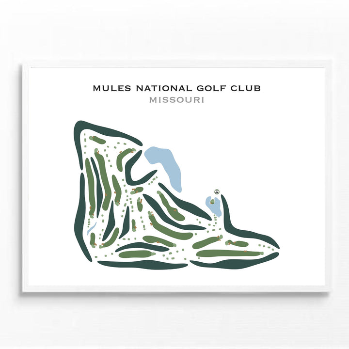 Mules National Golf Club, Missouri - Printed Golf Courses