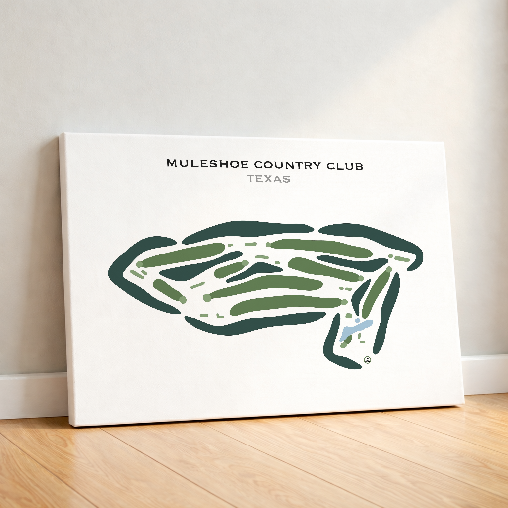 Muleshoe Country Club, Texas - Printed Golf Courses