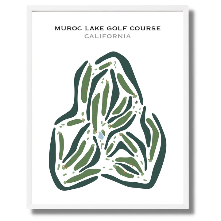 Muroc Lake Golf Course, California - Printed Golf Courses