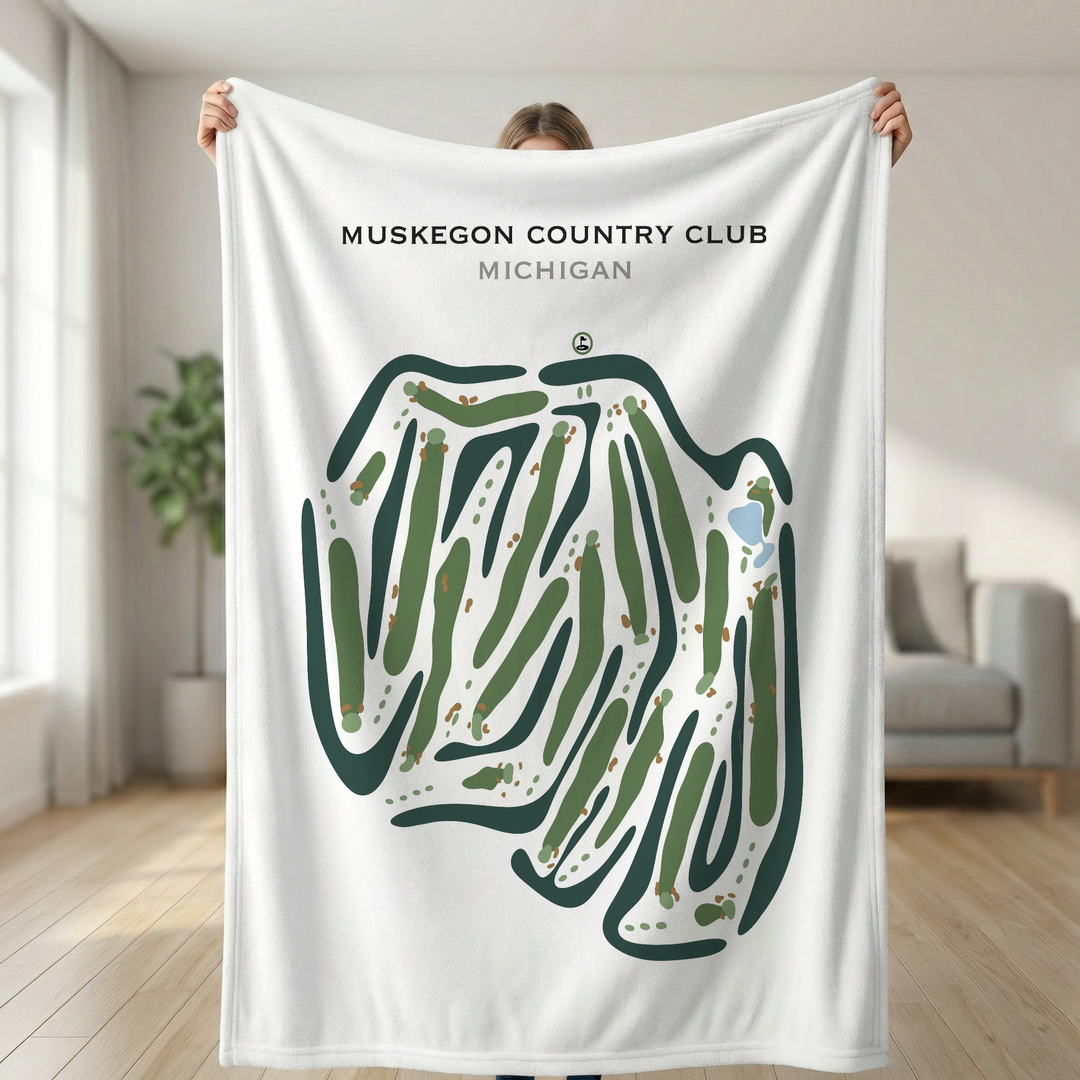 Muskegon Country Club, Michigan - Printed Golf Courses