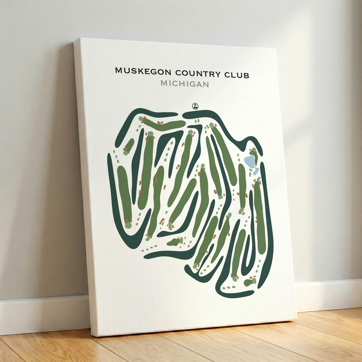 Muskegon Country Club, Michigan - Printed Golf Courses