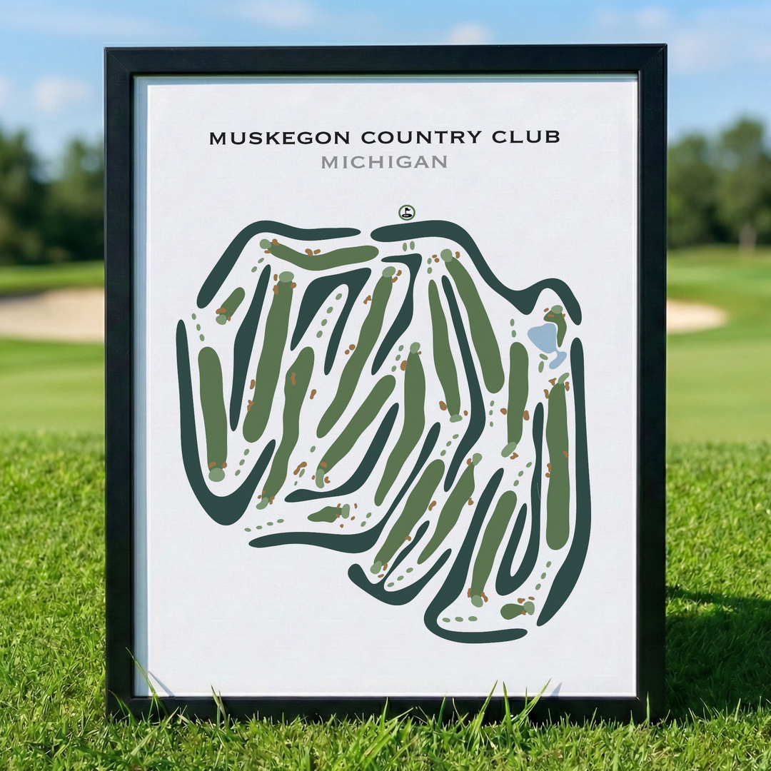 Muskegon Country Club, Michigan - Printed Golf Courses